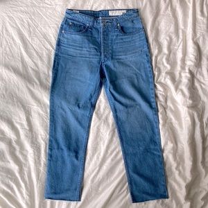 NWT Rag & Bone Nina high-rise ankle cigarette in poppy